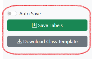 Label data management features