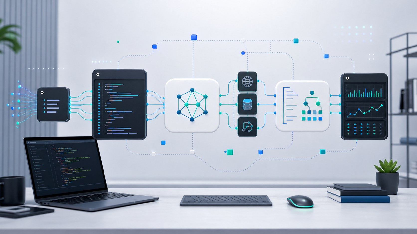 OpenAI Responses API workflow from request input to tools and structured output