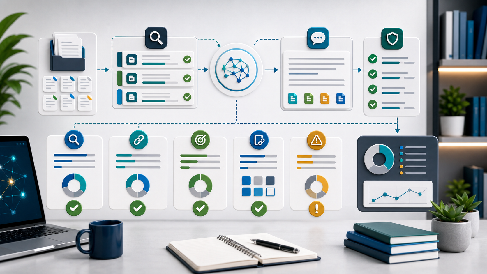 RAG evaluation workflow with retrieval checks, answer checks, citations, and failure analysis